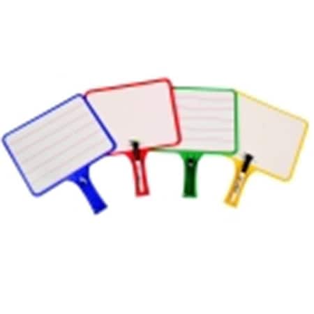 Kleenslate Kleenslate 12.5 x 10 in. Rectangular Lined Dry Erase Paddle With Markers; Pack 32 1438928